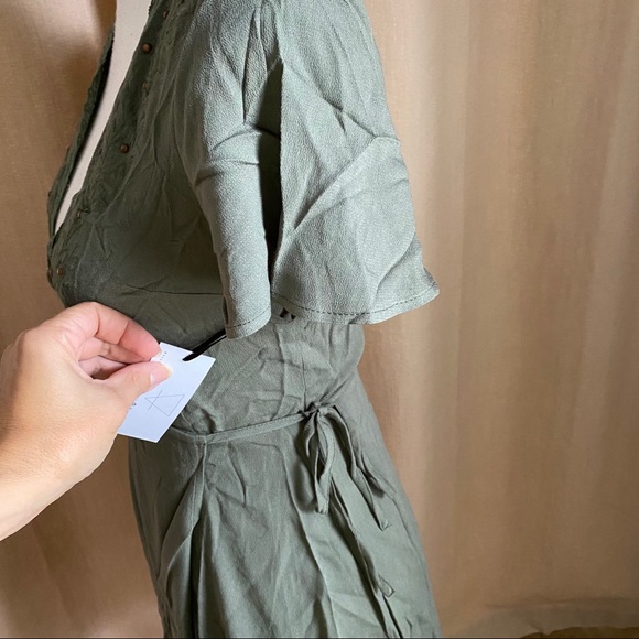 Sage The Label Embroidered Wrap Dress - Picture 9 of 10